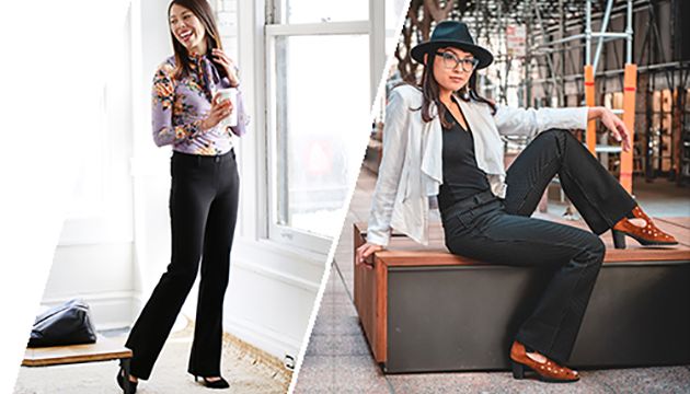 Betabrand on X: Dress Pant Yoga Pants! Because today's challenging  business environment demands flexibility.    / X